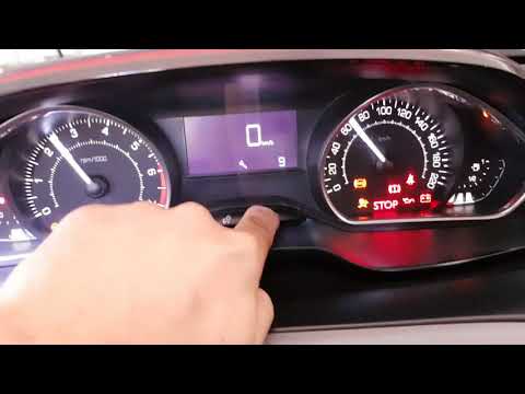 How to remove the service message from the Peugeot 208 dashboard