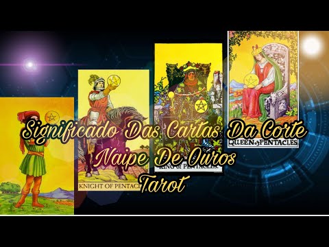 ✨🔮Aula De Tarot 37. Arcanos Menores Cartas Da Corte - Naipe De Ouros ✨🔮