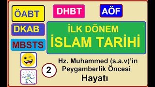 İLK DÖNEM İSLAM TARİHİ - ÜNİTE 2 - HZ. MUHAMMED'İN PEYGAMBERLİK ÖNCESİ HAYATI