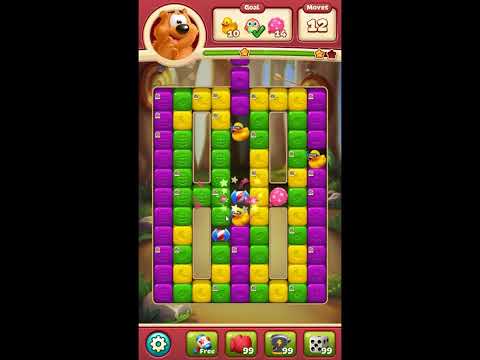 Toon Blast Level 7655 - NO BOOSTERS 🐻🐺🐱 | SKILLGAMING ✔️