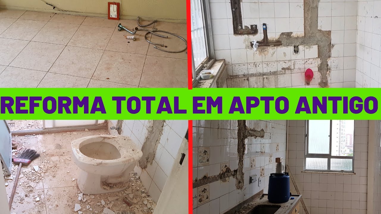 Reforma total e completa em apartamento antigo! Do início ao fim! Passo a passo! Nunca visto! Genial