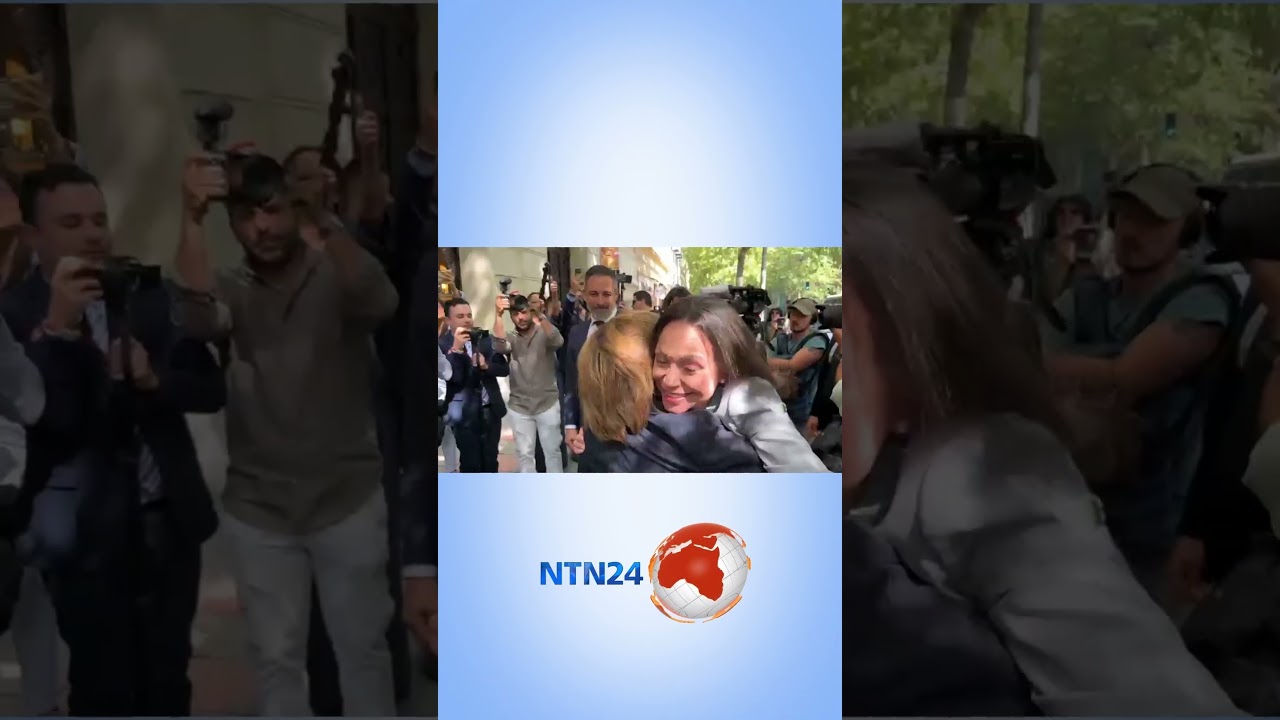 This is how María Corina Machado was received by Santiago Abascal, president of the Vox party.