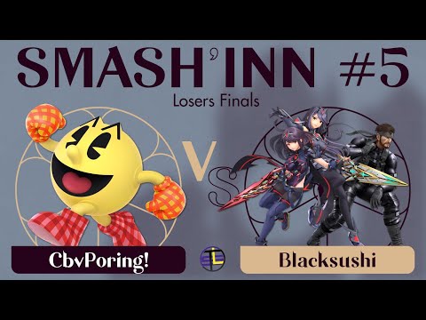 Smash'Inn #5 - CbvPoring! (Pac-Man) vs Blacksushi (Sora, Snake, Pyra Mythra) - Losers Finals