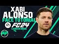 EA FC 24 XABI ALONSO FACE - Face Creation - CAREER MODE - LOOKALIKE LEVERKUSEN