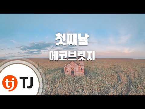 [TJ노래방] 첫째날 - 에코브릿지(With 나얼) (First day - Echo bridge(with Na-ul)) / TJ Karaoke