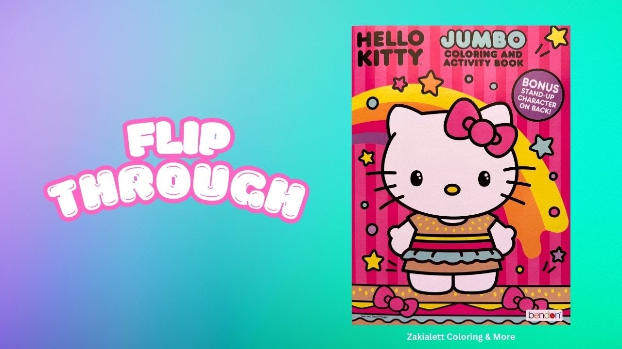 Hello Kitty Coloring and Activity Book by Bendon / Flip Through #hellokitty #sanrio