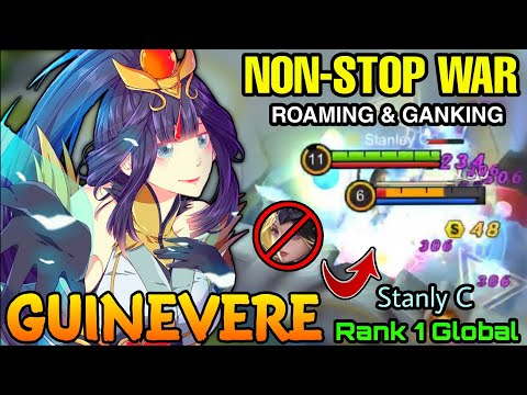 Midlaner Guinevere Lady Crane NONSTOP Roaming & Ganking - Top 1 Global Guinevere by Stanley C - MLBB
