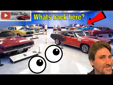 Muscle car collection at Savoy Automobile Museum Big Block V8 Classic cars