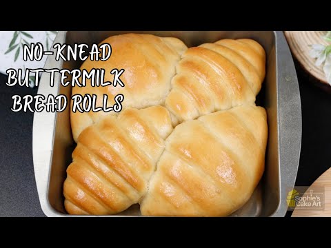 NO-KNEAD BUTTERMILK BREAD ROLLS