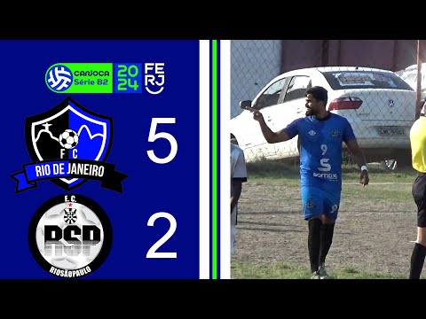 RIO DE JANEIRO 5X2 RIO SÃO PAULO - CARIOCA SÉRIE B2 - TAÇA MARACANÃ - 2ª RODADA