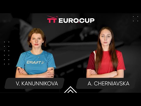 19:15 Vasylysa Kanunnikova - Alina Cherniavska 12.07.2025 | TT Euro.Cup Women Poland Star.