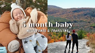 5 MONTHS OLD | first plane flight, first hike, milestones
