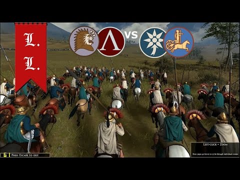 Rome II Total War - Online gameplay - 2vs2 Colchis, Sparta vs Pontus, Iceni (#20)