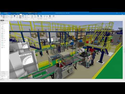 3D-Animation einer Produktionslinie: Kaffeeherstellung mit Simio