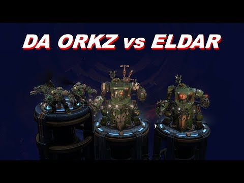Orks vs Eldar, 3v3, Hard AI - Warhammer 40K: Dawn Of War 3