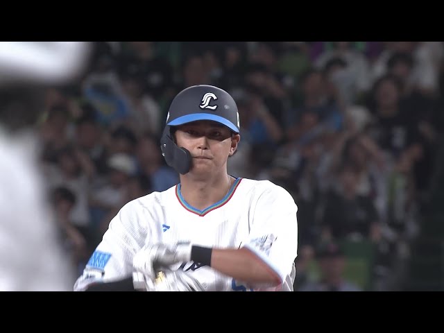 【7回裏】この試合全打点を叩き出す!! ライオンズ・西川愛也 左中間に運ぶ2点タイムリー2ベースヒット!! 2025年9月6日 埼玉西武ライオンズ 対 千葉ロッテマリーンズ