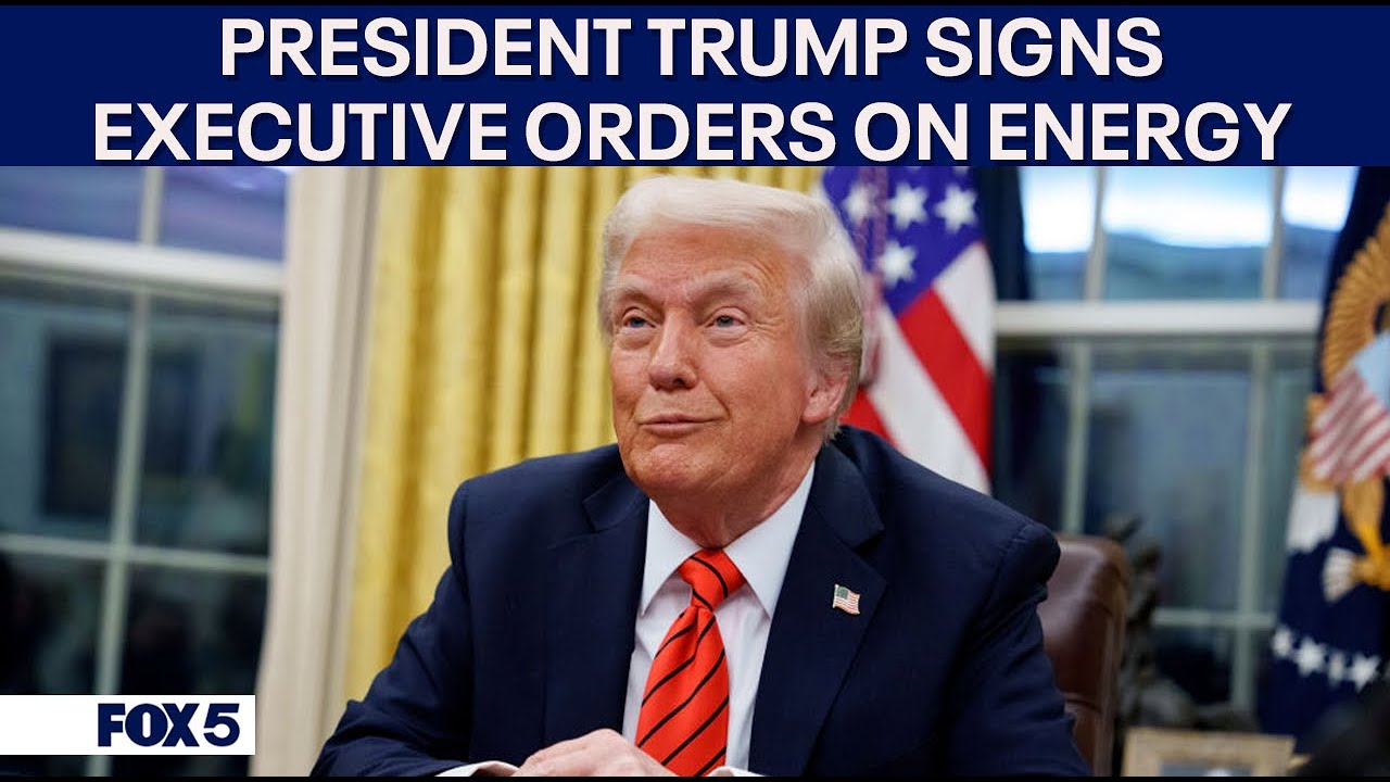 President Donald Trump signs Executive Orders on energy
