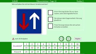 N.115 - Theorieprüfung 2025 – 30 Fragen als Simulation | Führerschein Klasse B