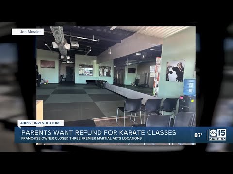 Parents want refunds after martial arts studios close