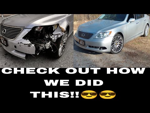 2009 LEXUS LS 460 BUMPER AND FENDER REPLACEMENT
