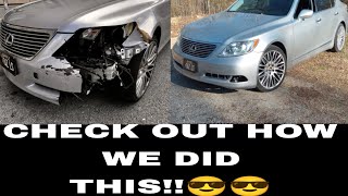 2009 LEXUS LS 460 BUMPER AND FENDER REPLACEMENT