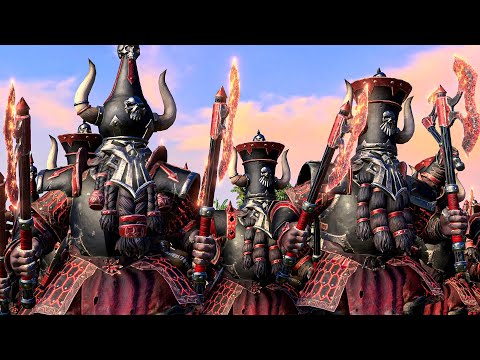 CHAOS DWARFS vs LIZARDMEN - Warhammer Fantasy battle