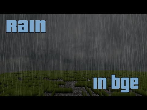 How to add rain in the blender game engine