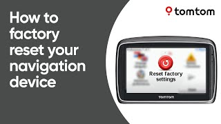 How to perform a factory reset on a device that connects to TomTom HOME