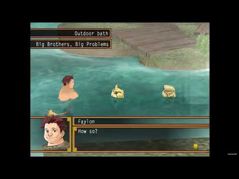Suikoden 5 Walkthrough: Bath Scene: 14 Faylon, Maroon and Muroon