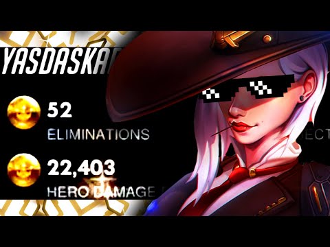 SUREFOUR GRANDMASTER ASHE - 52 ELIMS! [ OVERWATCH SEASON 25 TOP 500 ]