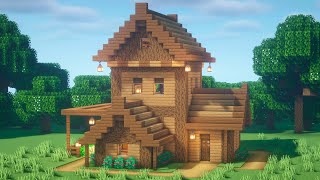 Minecraft: How to build a Wooden Starter House