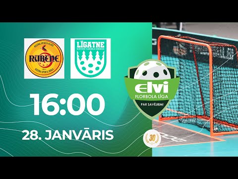 🎥 ELVI florbola līga: Rubene - Līgatne (28.01.2023)
