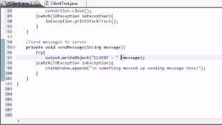 Intermediate Java Tutorial - 56 - Sending Messages to the Server