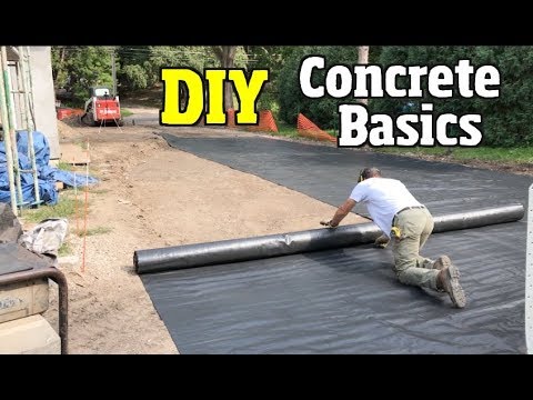 Concrete basics for Beginners from top to bottom, ground prep, rebar, sealing & protecting Video