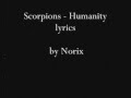 Scorpions-Humanity lyrics 
