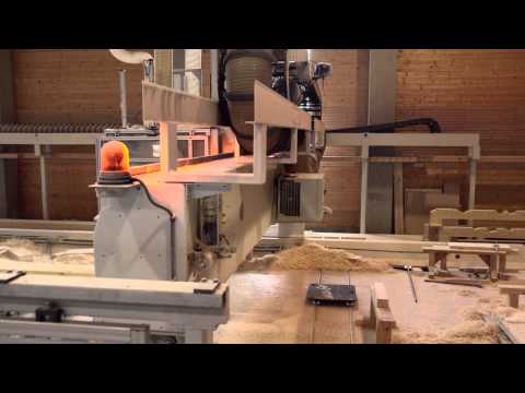 Abbund und Bearbeitung von Brettschichtholz Sonderbauteilen