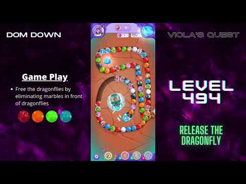 Viola's Quest 🟣🟠🔴 / Level 494 / Dom Down