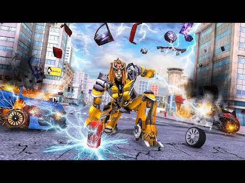 LION ROBOT TRANSFORMATION - ROBOT GAME - ANDROID GAMEPLAY
