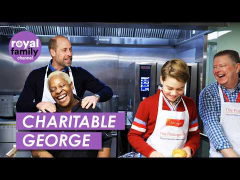 Prince George Helps Prepare Christmas Dinner for the Homeless Alongside Prince William