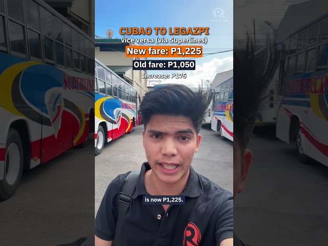 By how much did provincial bus fares increase?