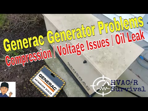 Generac Generator Problems / Compression issues / Oil leaking / Hard Starting /  Geo-Thermal Recheck