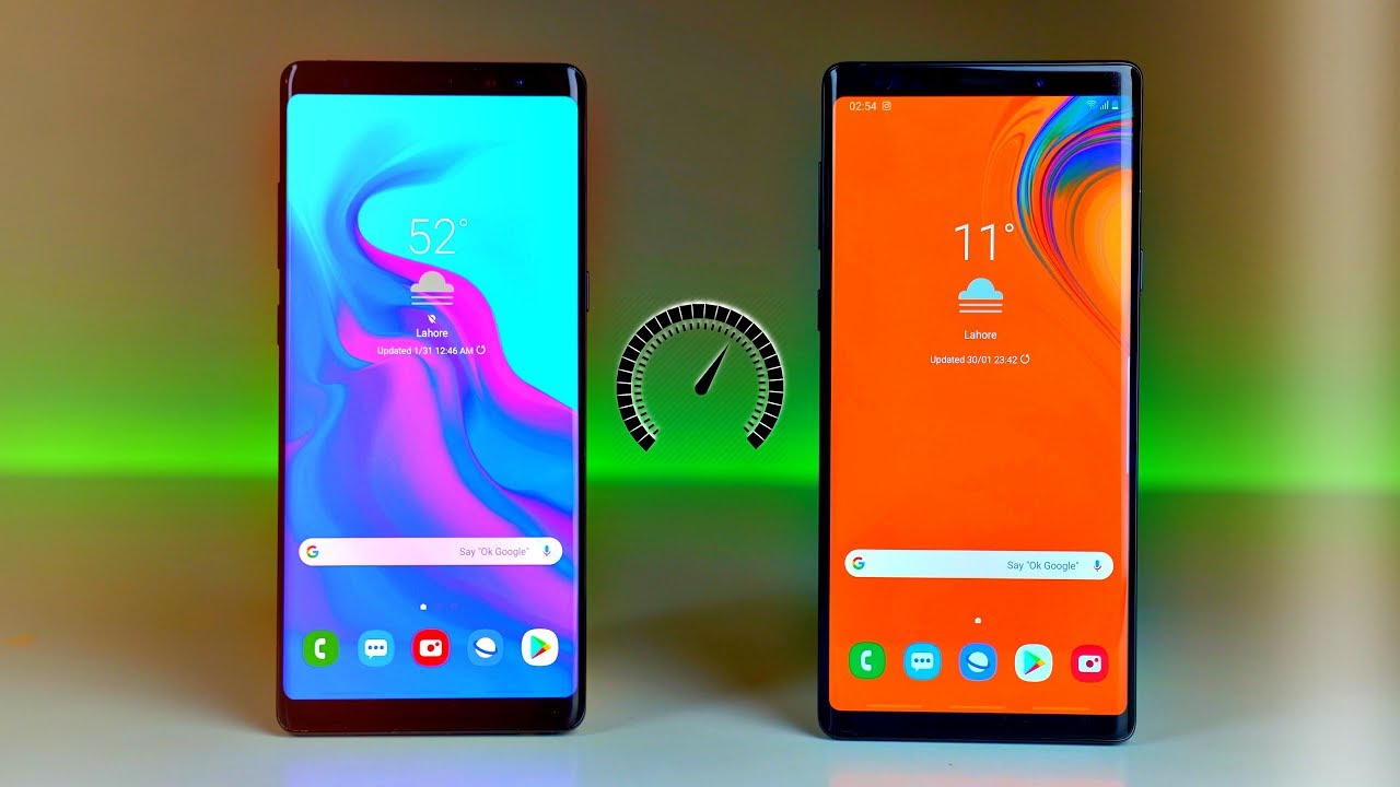 Samsung Galaxy Note 8 One UI vs Note 9 One UI - Speed Test!