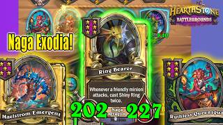 NEW Tier Tavern 6 Stars Naga Exodia Build Goes CRAZY! | Christian Hearthstone Battlegrounds