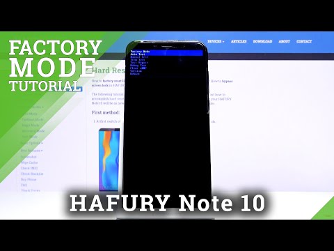 How to Enter Factory Mode on HAFURY Note 10 – Open Factory Mode