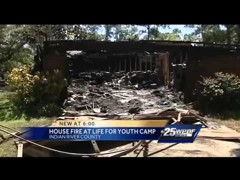 Founder, 86, escapes from church camp fire