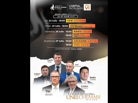 LIVE  Cortul Întâlnirii Sălicea, Cluj  | Gabi Zăgrean - Rugul Aprins Floreşti | www.predic.ro