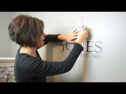 How to apply a custom wall decal