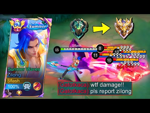 ZILONG HACK DAMAGE + LIFETEAL BUILD!! BEST BUILD ZILONG 2025! (please try)