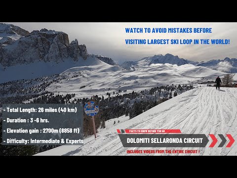 Sellaronda Ski Challenge: Conquer World Largest Ski Circuit - Watch to avoid mistakes and myths!