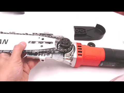 Make A Grinder to be a Chainsaw using Black + Decker G650 | Cara Pasang Chainsaw Stand FOX-120